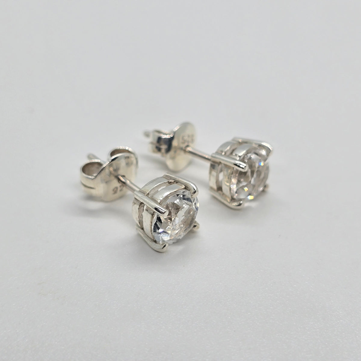 White Topaz Earings