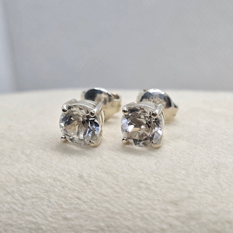White Topaz Earings