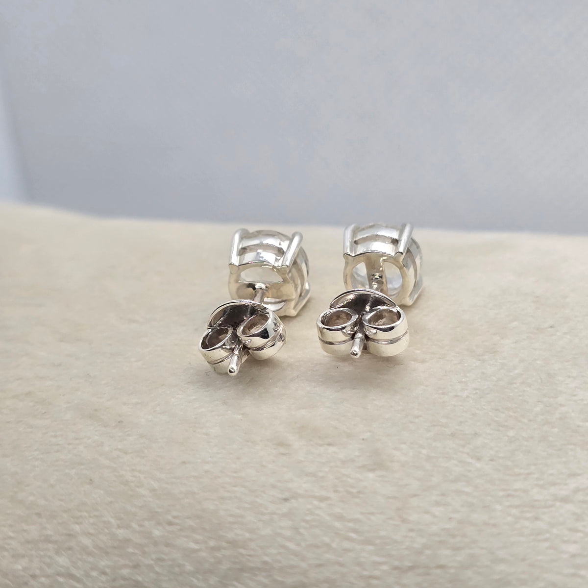 White Topaz Earings