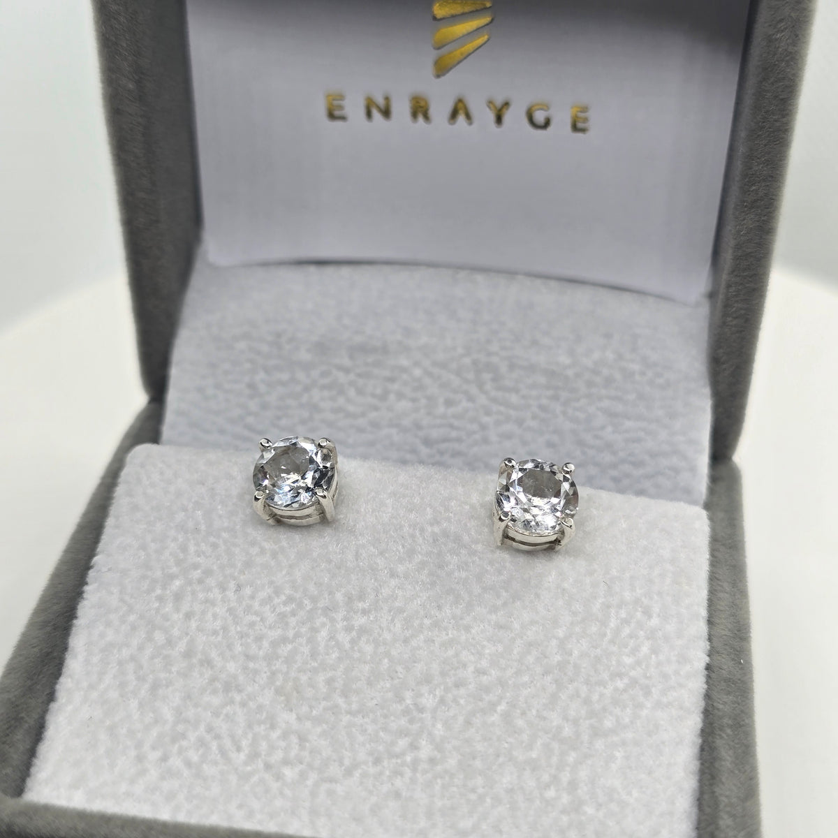 White Topaz Earings